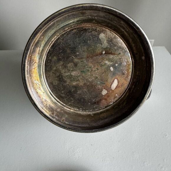 Forbes Silver Co. Vintage Silver Toned Tarnished Teapot - Picture 6 of 9